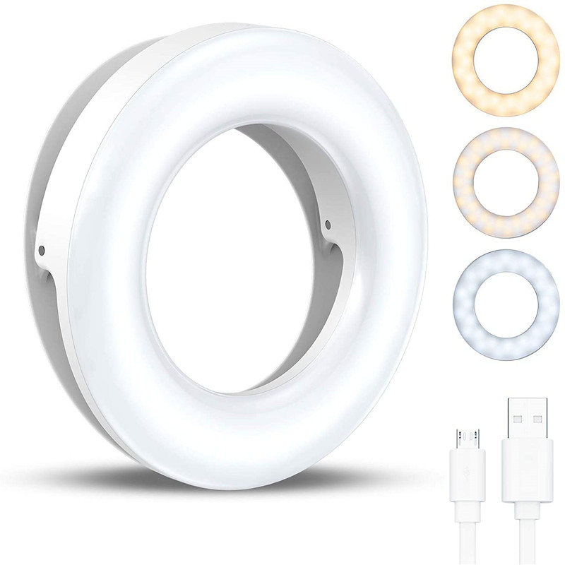 Photography Lighting Wand - Portable LED Clip Ring Light 40