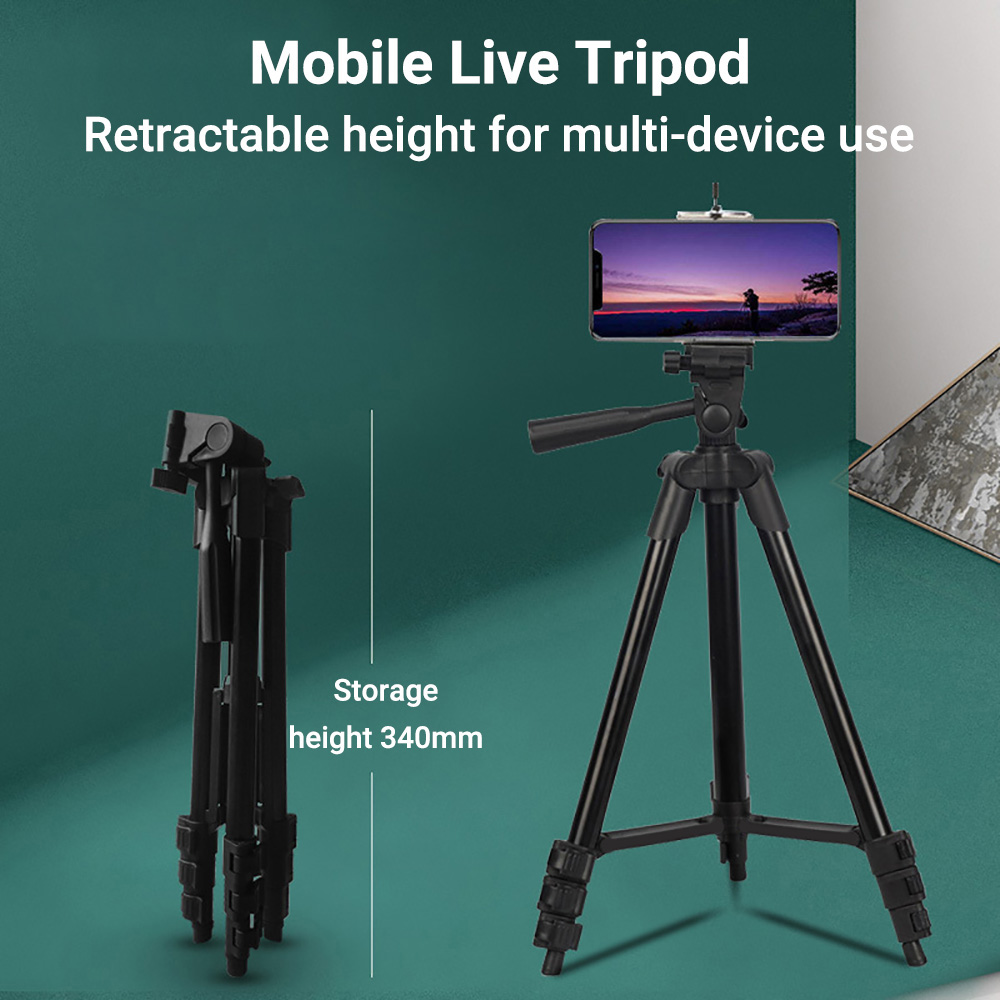 Photography Lighting For Beginners - Adjustable Aluminum Tripod Stand Foldable Camera