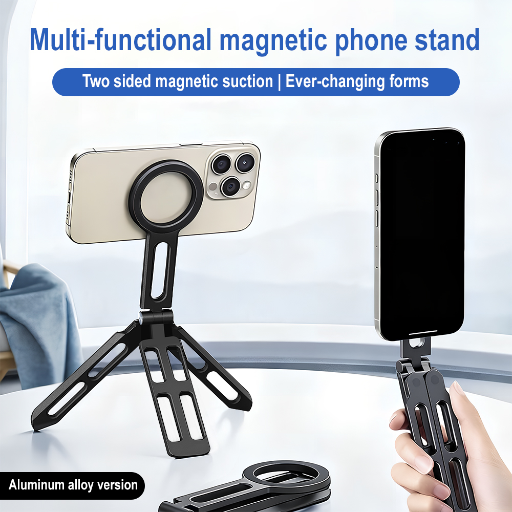 Photography Lighting - Magnetic Phone Holder Four-axis 360° Rotation