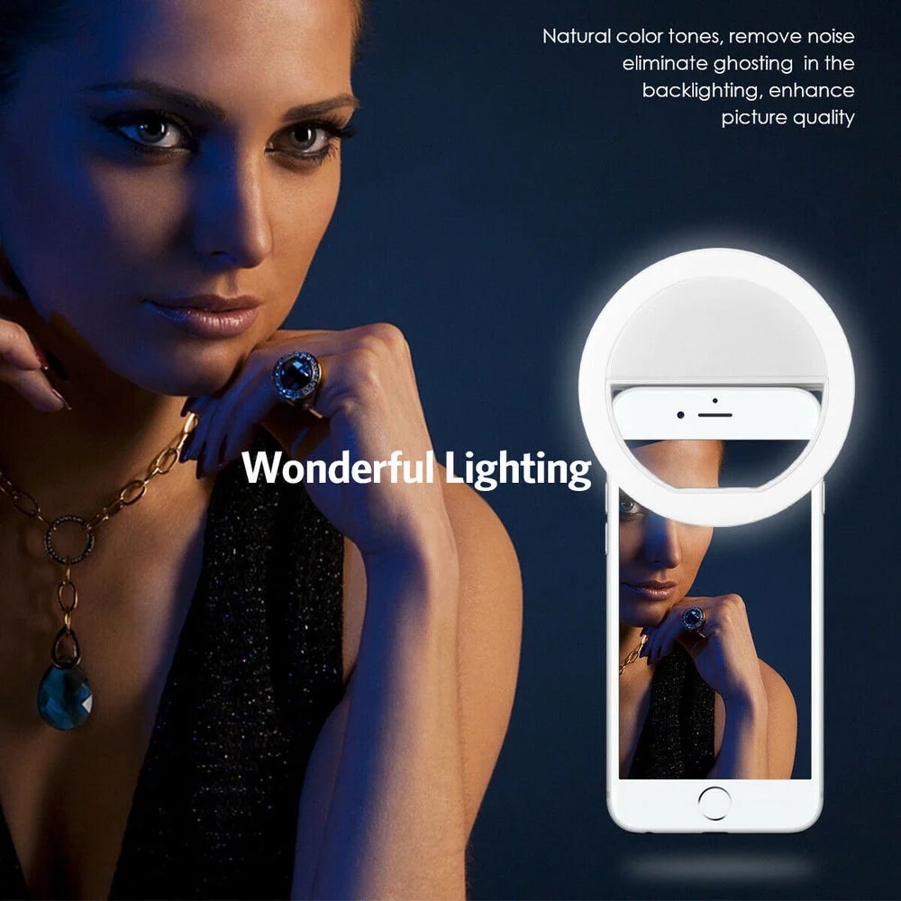 USB Rechargeable LED Selfie Ri - Photography Lighting Accessories recension och pris
