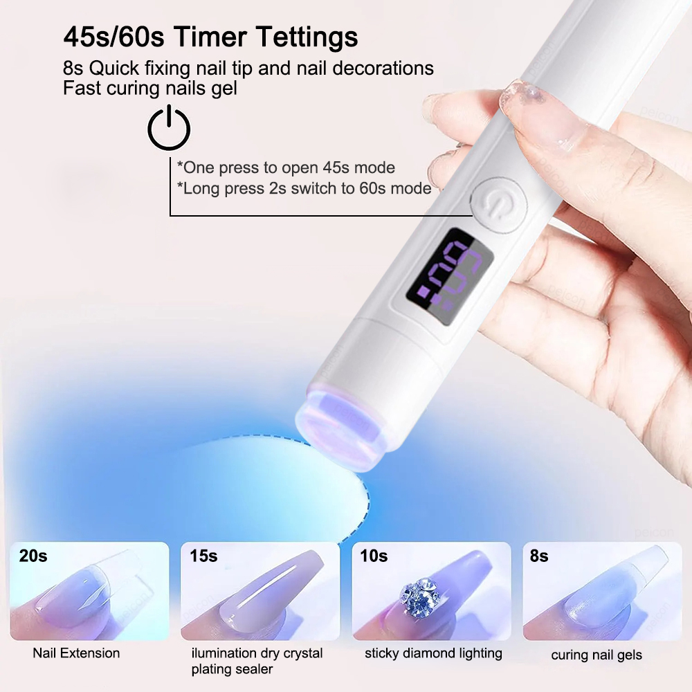 Mini UV LED Nail Dryer Lamp Co - Photography Lighting Gels recension och pris
