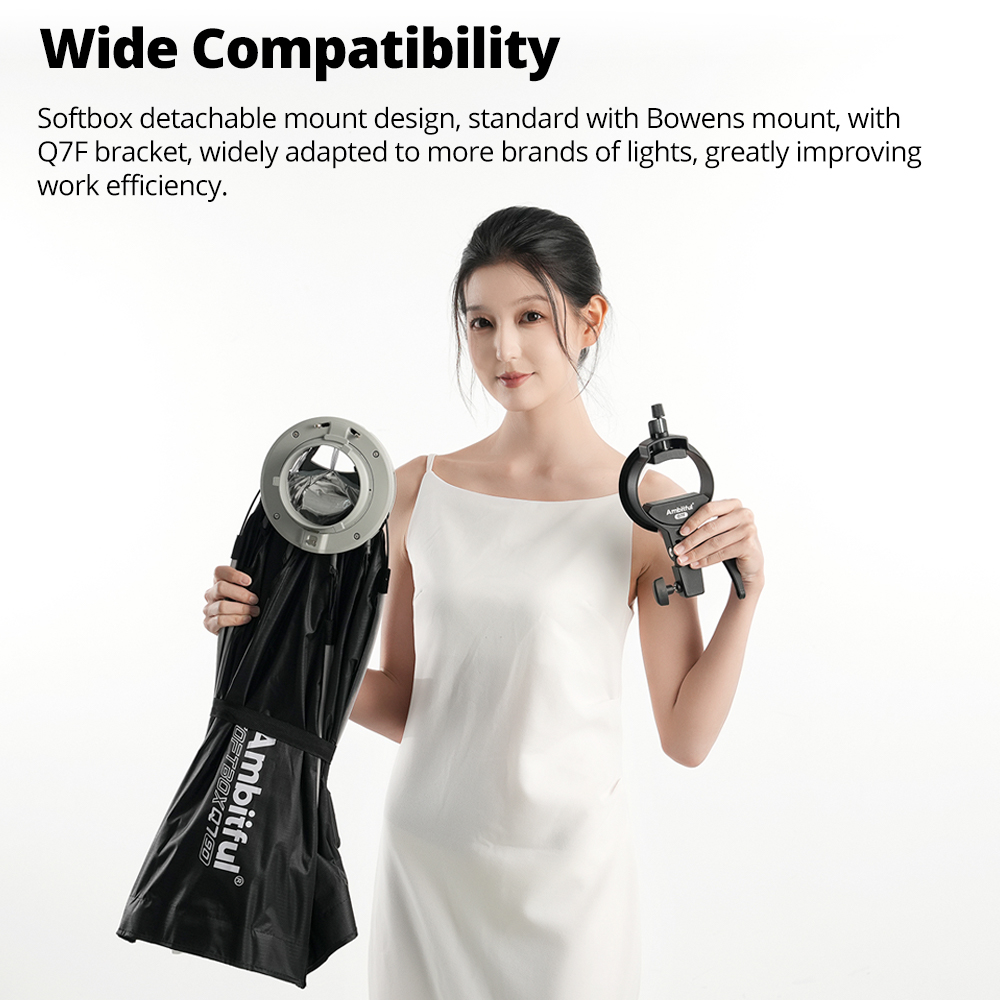 AMBITFUL 30x120cm 55cm 65cm 90 - Beauty Dish 55Cm recension och pris