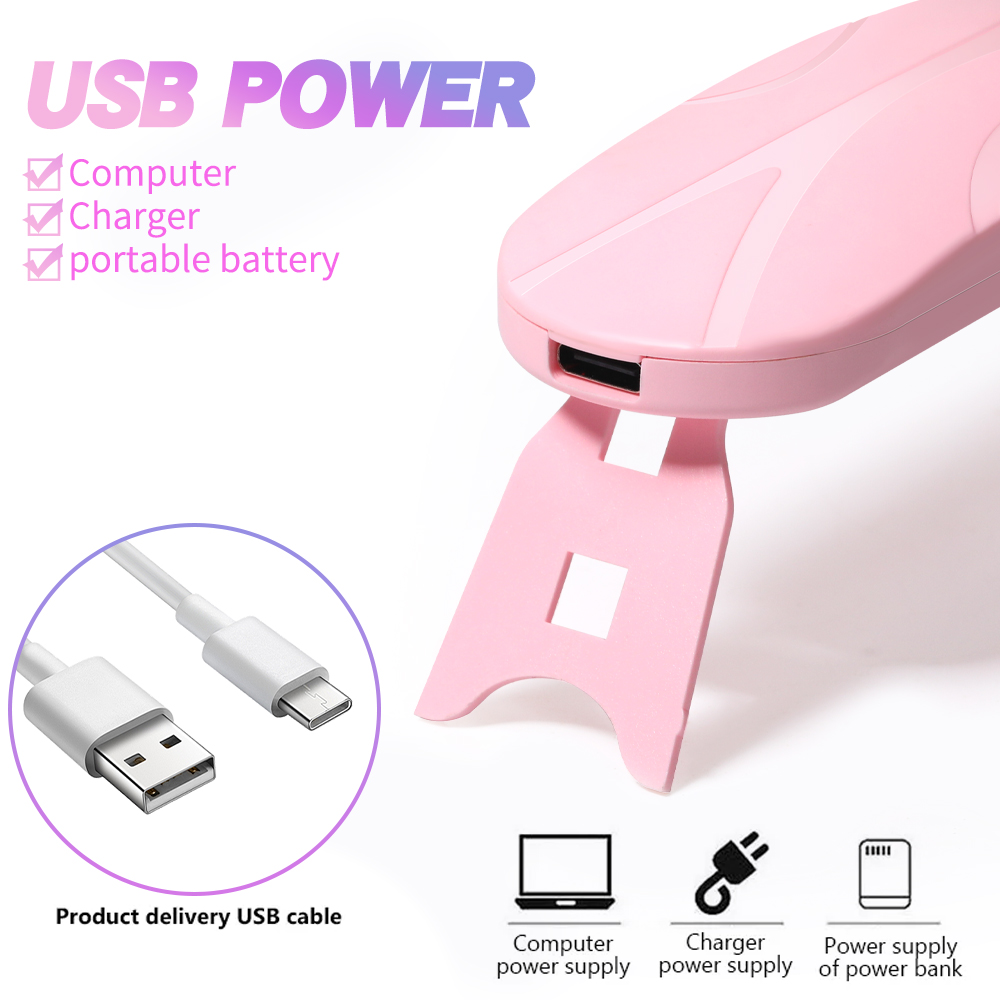 Foldable Mini UV LED Nail Lamp - Photography Lighting Gels recension och pris
