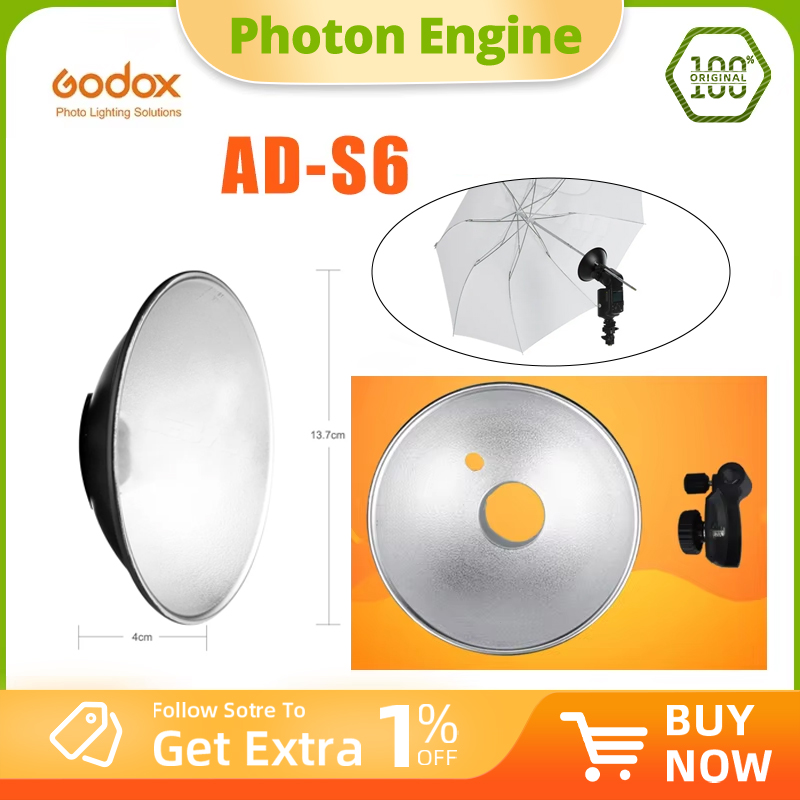 Godox AD-S6 Portable Umbrella- - Beauty Dish 55Cm recension och pris