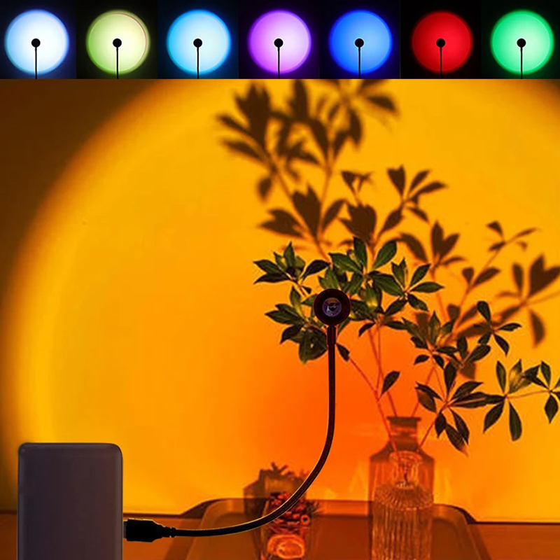 LED USB Sunset Lamp Projector  - Photography Lighting Home recension och pris