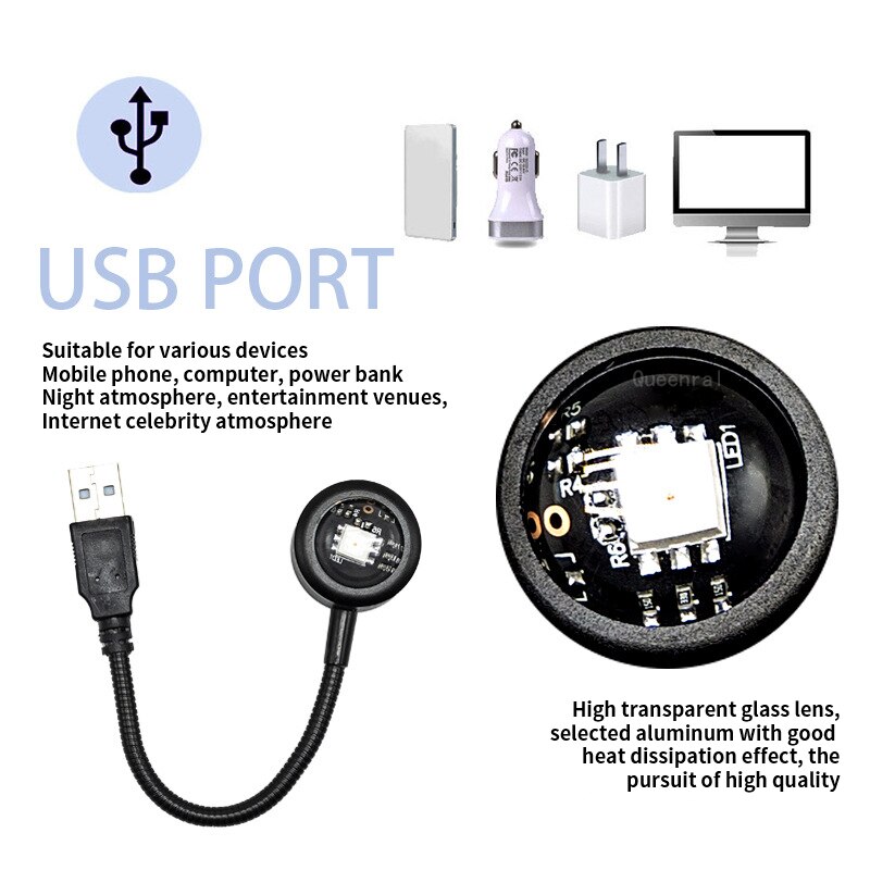 LED USB Sunset Lamp Projector  - Photography Lighting Home recension och pris