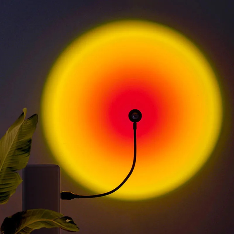 1-4pcs Sunset Lamp LED Rainbow - Photography Lighting Home recension och pris