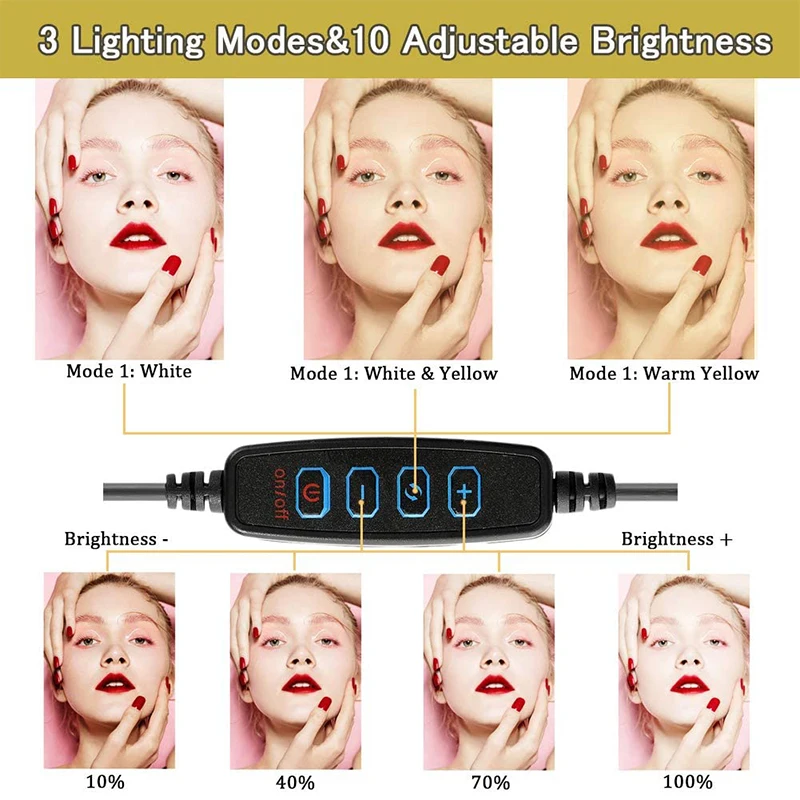 Universal Selfie Ring Light wi - Photography Lighting Wand recension och pris