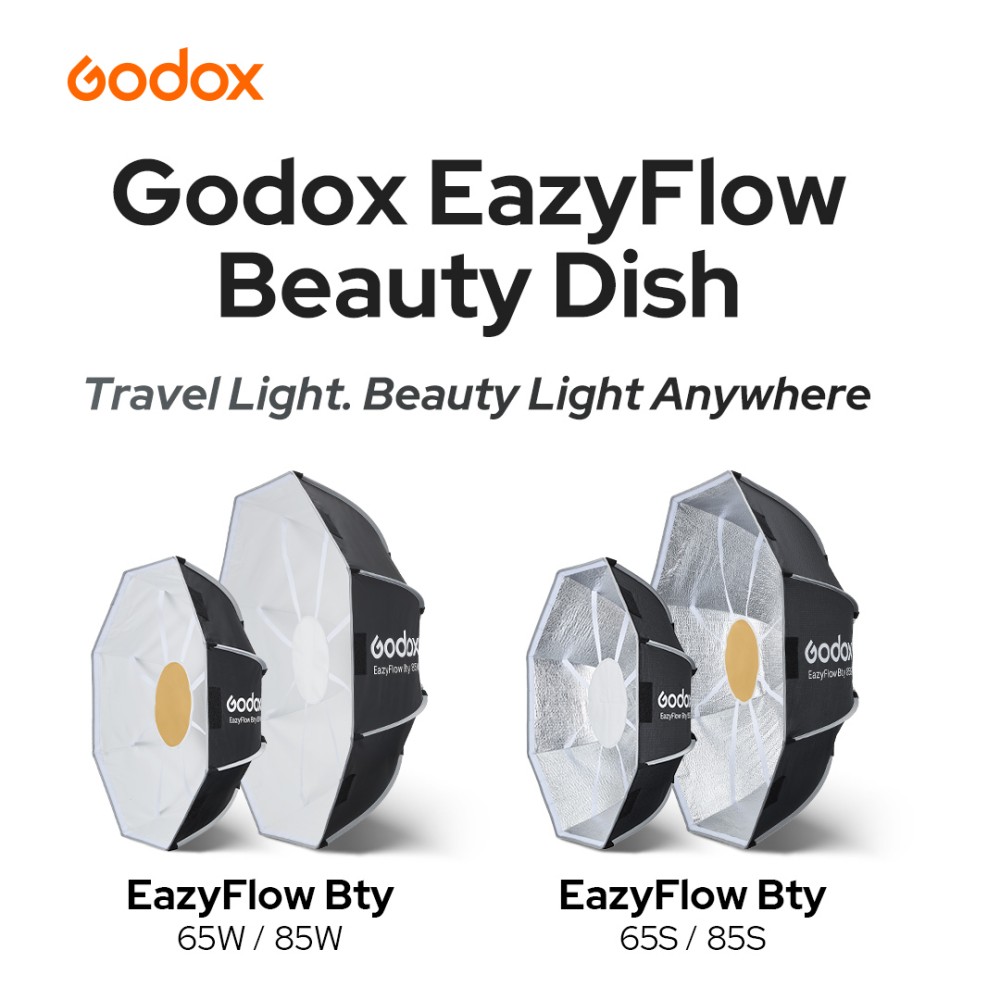 Godox EazyFlow Bty 65S/85S Col - Beauty Dish 55Cm recension och pris
