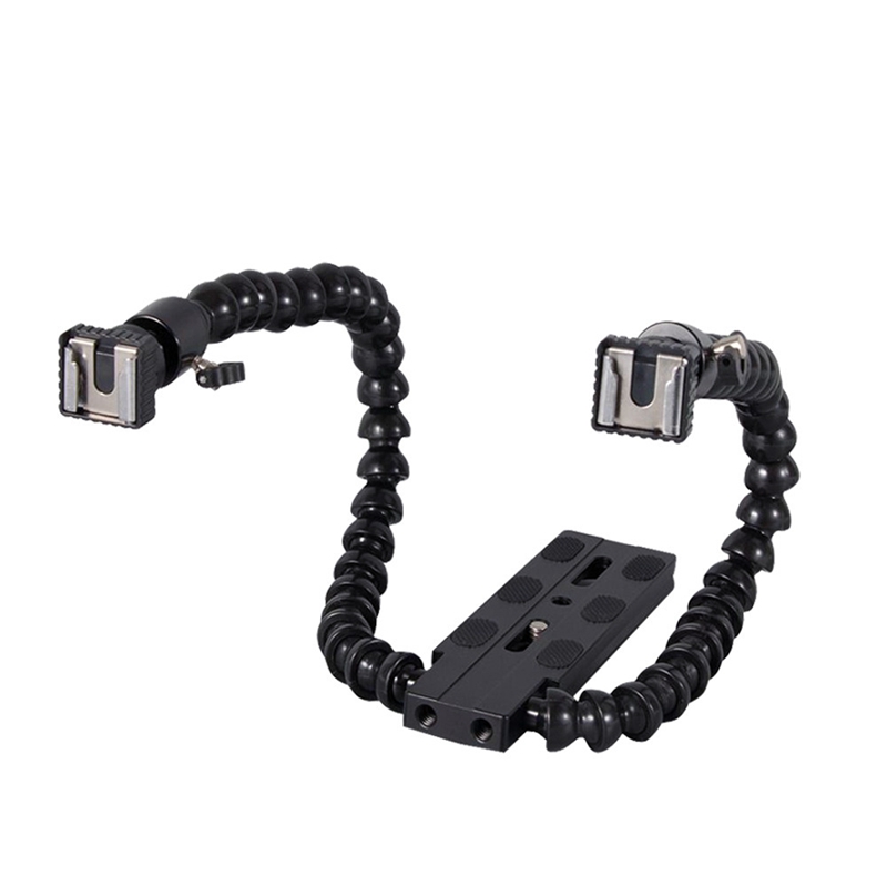 Flexible Dual Arm Hot Shoe Fla - Macro Photography Lighting Kit recension och pris