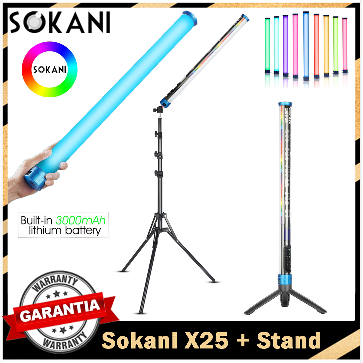 Sokani X25 RGB LED Video Light - Photography Lighting Wand recension och pris