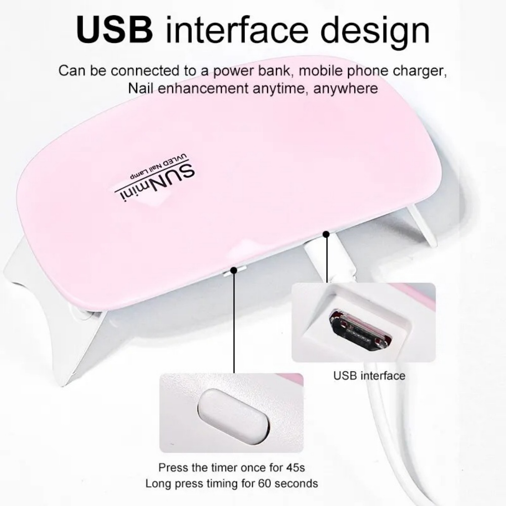 Foldable 6W UV LED Nail Lamp 6 - Photography Lighting Gels recension och pris