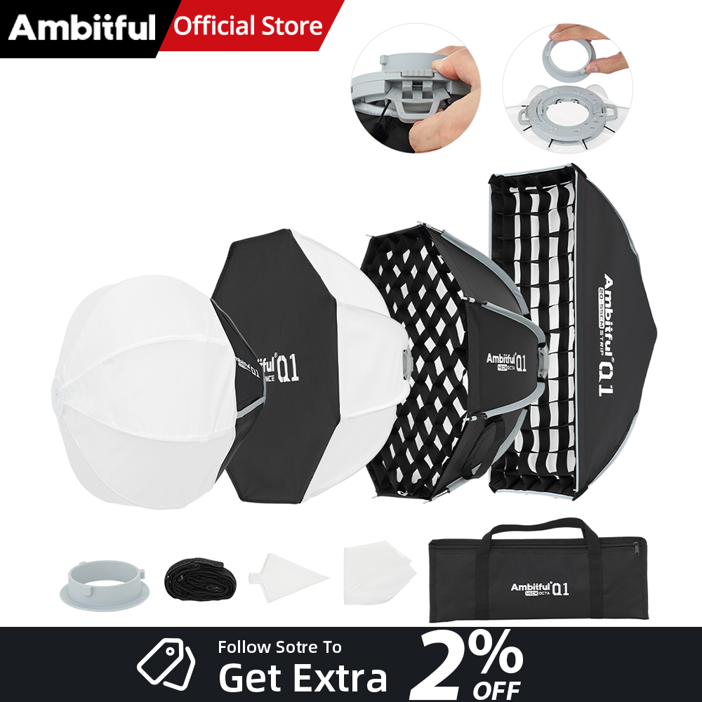 AMBITFUL Q1 Mini Bowens / GODO - Beauty Dish 55Cm recension och pris