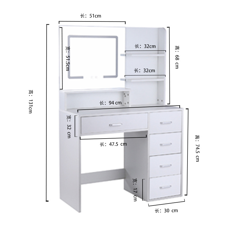 Dresser, Mirror Table, Adjusta - Photography Lighting Test recension och pris