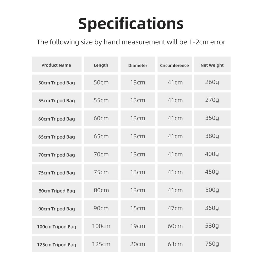 55/60/65/70/75/80/100/125cm Pa - Photography Lighting Accessories recension och pris