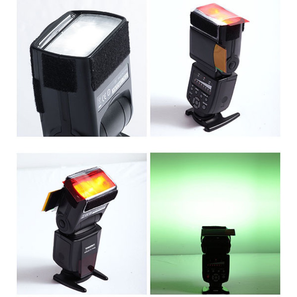 12 Colors Camera Flash Gels Li - Photography Lighting Gels recension och pris