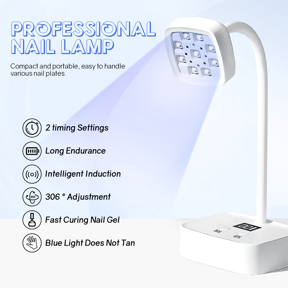 Mini UV LED Nail Lamp Recharge - Photography Lighting Gels recension och pris