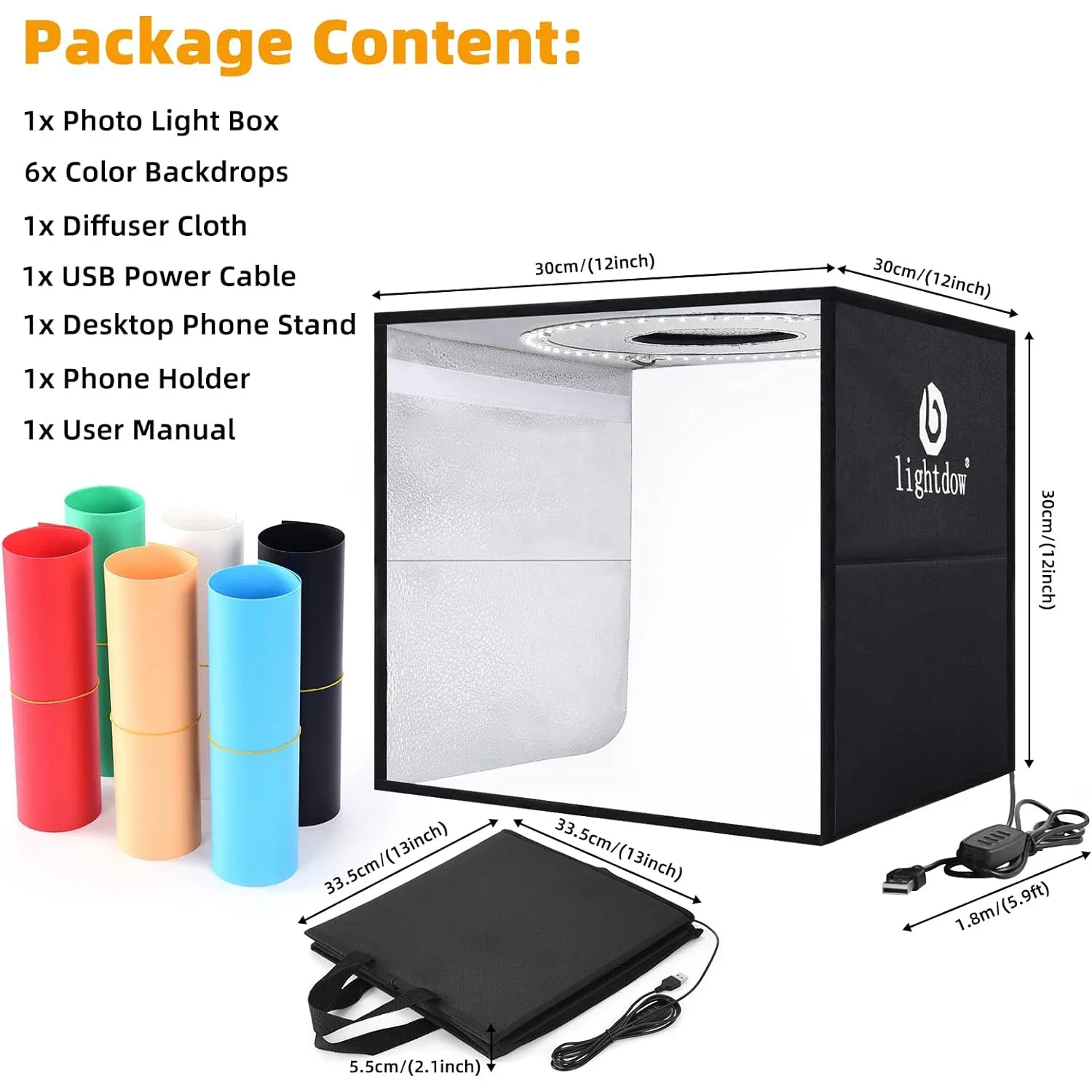 Lightdow Dimmable Photo Box LE - Macro Photography Lighting Kit recension och pris