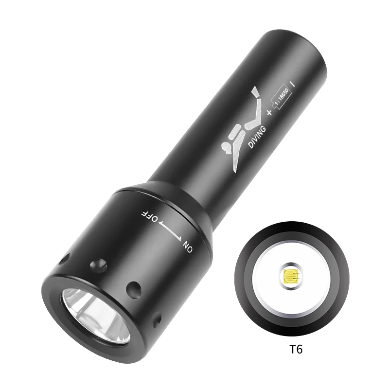 New T6 LED Diving Torch Long-R - Photography Lighting recension och pris