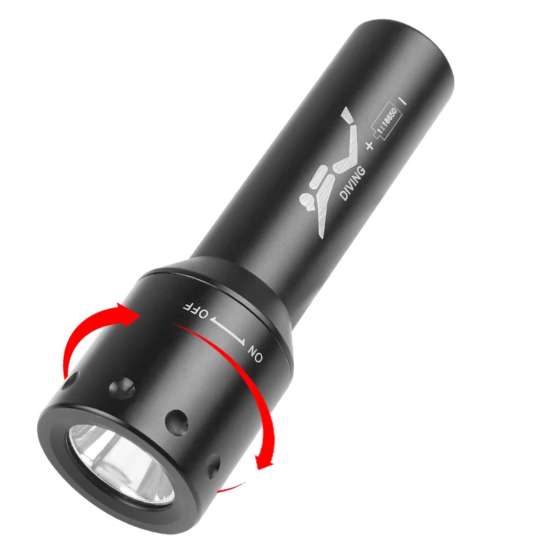 New T6 LED Diving Torch Long-R - Photography Lighting recension och pris