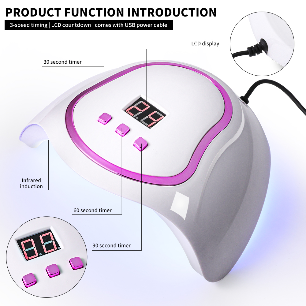 Professional UV LED Nail Lamp  - Photography Lighting Gels recension och pris